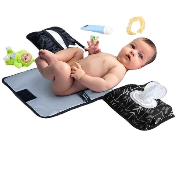 Portable Baby Diaper Changing Mat Foldable Travel Pad with Pockets