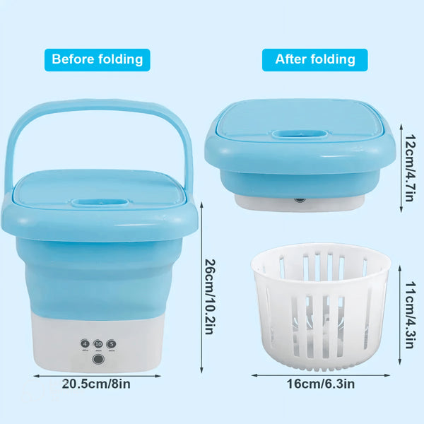 Foldable washing machine