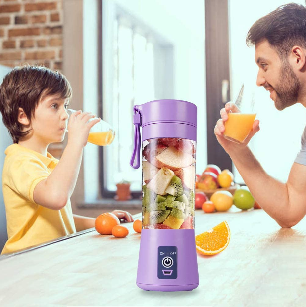 Rechargeable Mini Juicer Blender – Portable Fresh Juice Maker for Gym, Home & Office