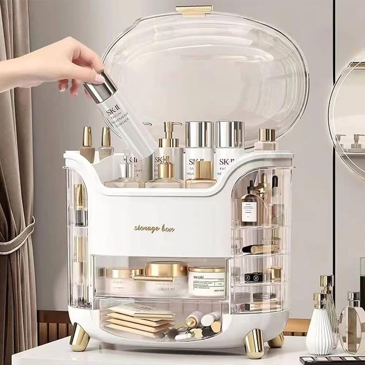 Elegant Multi-Layer Cosmetic Storage Organizer